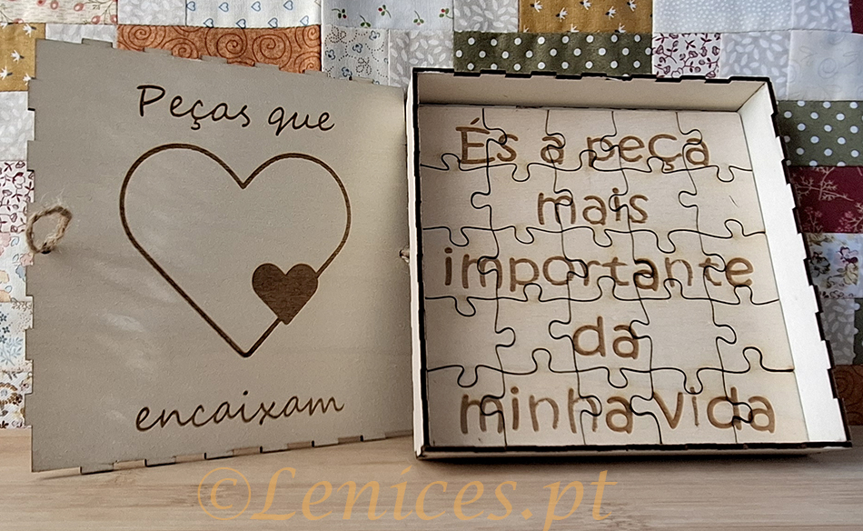 Puzzle em Madeira Peça da Minha Vida
