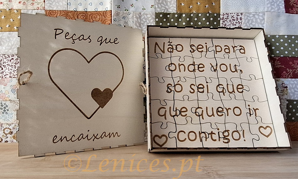 PZ-02 Puzzle em Madeira Quero ir Contigo