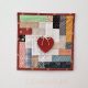 Mini-Quilt Coração, patchwork